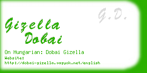 gizella dobai business card